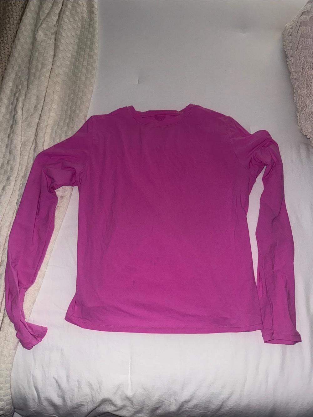 SKIMS Long-Sleeve Crew Neck Top - Pink